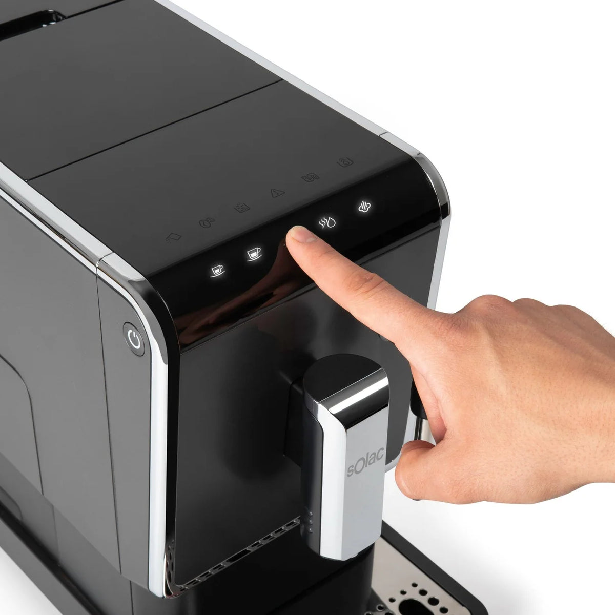 Solac Barista Prestige — Machine à Café Automatique, Broyeur Intégré et Pompe Italienne 19 Bars