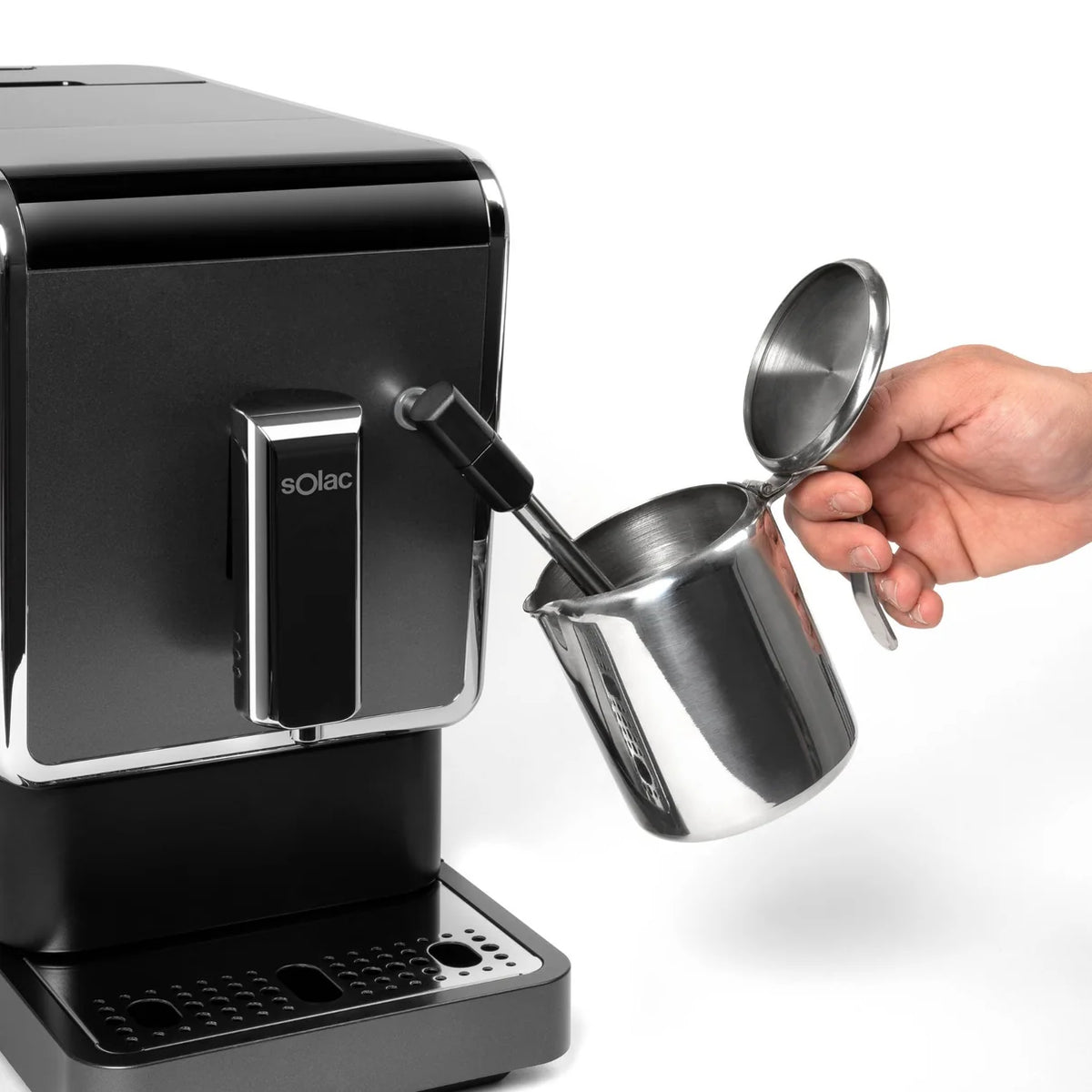 Solac Barista Prestige — Machine à Café Automatique, Broyeur Intégré et Pompe Italienne 19 Bars