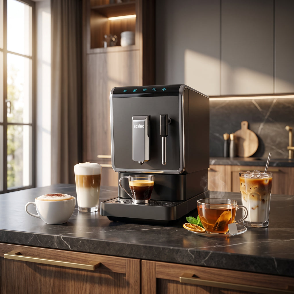 Solac Barista Prestige — Machine à Café Automatique, Broyeur Intégré et Pompe Italienne 19 Bars