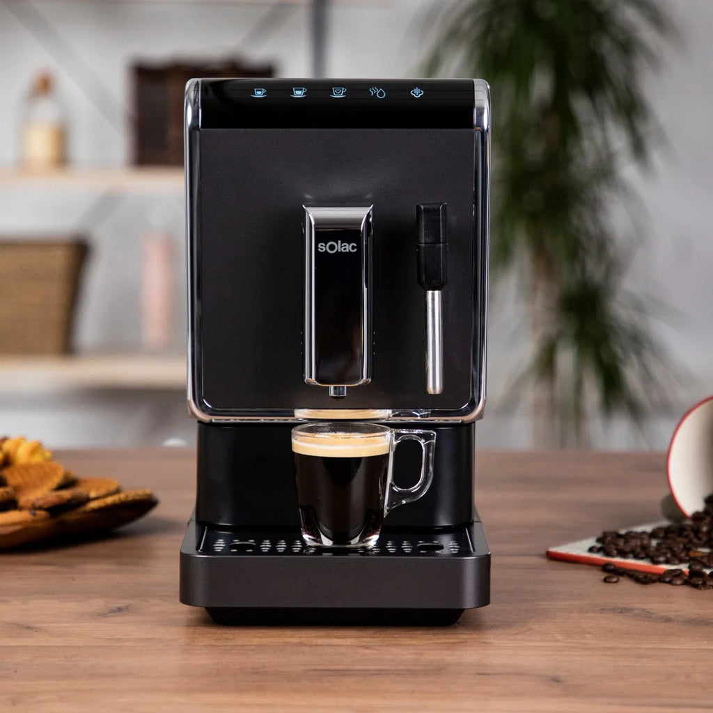 Solac Barista Prestige — Machine à Café Automatique, Broyeur Intégré et Pompe Italienne 19 Bars